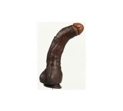 Black Thunder Realistic Cock 12 Inches Brown 